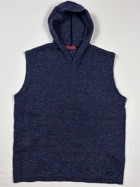 Vintage Claudio Ferrante Made Italy Wool Blend Hooded Sweater Vest